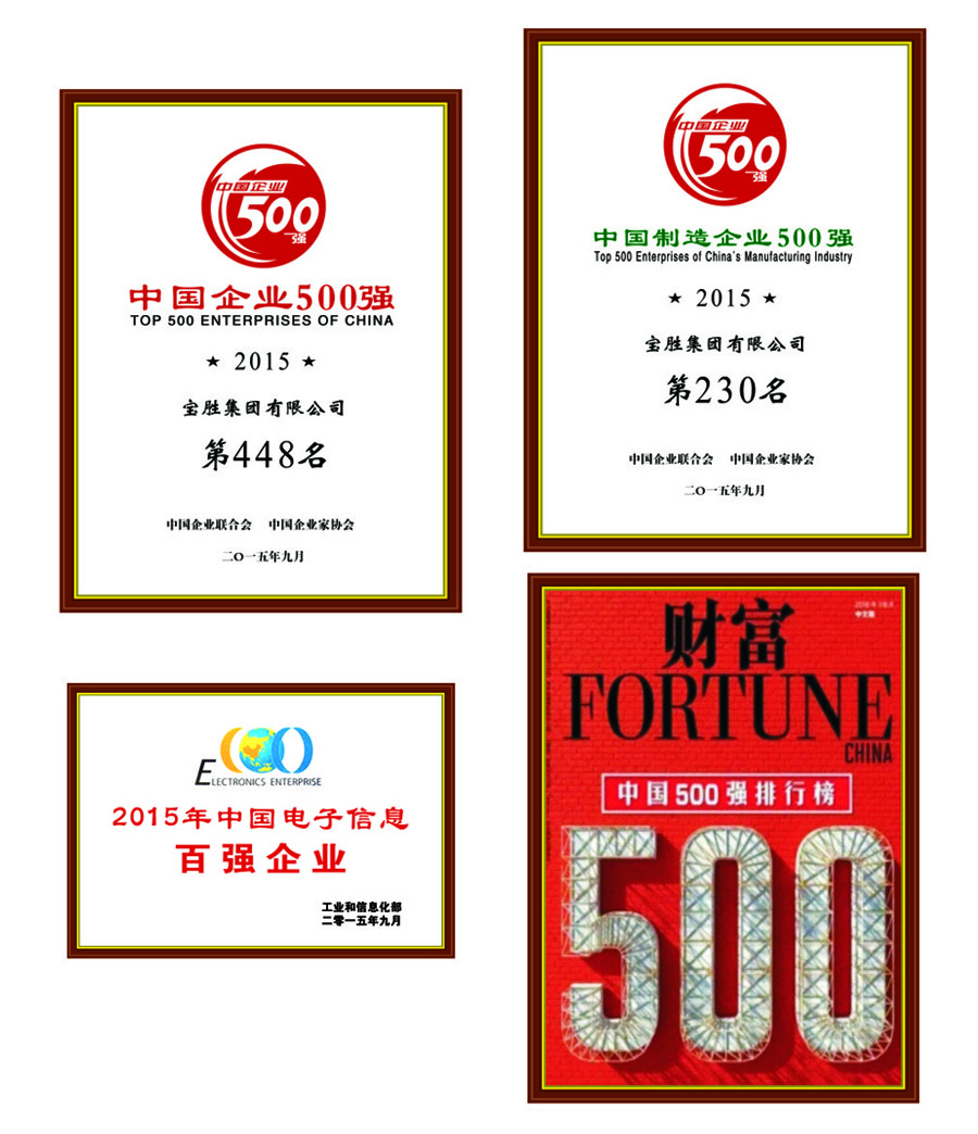中國企業500強 中國製造業500強